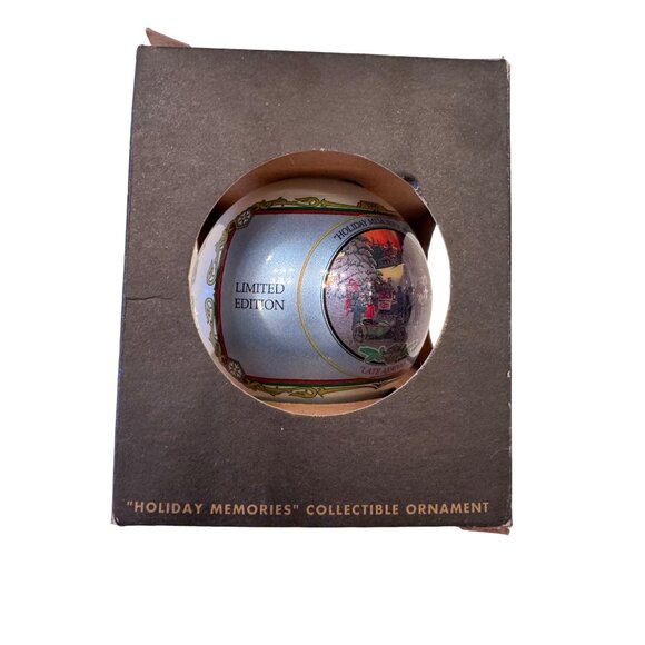 1995 Christmas Bulb Holiday Memories Collectible Ornament Harley Davidson - Picture 5 of 8